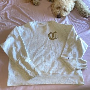 Oversized champion crew neck